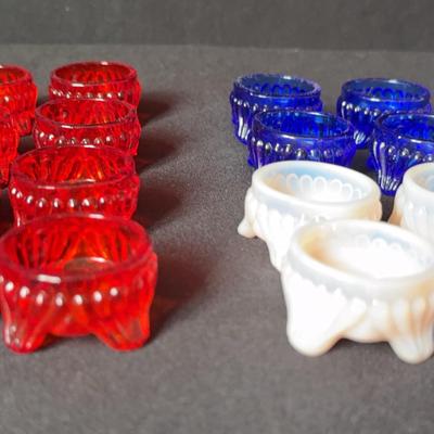 Vintage Footed Salt Cellars 