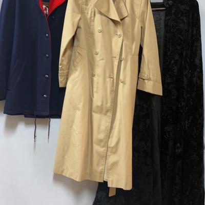 Collection Of Ladies’ Outerwear With Red Winter Gloves