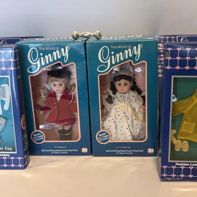 The World Of Ginny - Dolls (2) and Outfits (11)