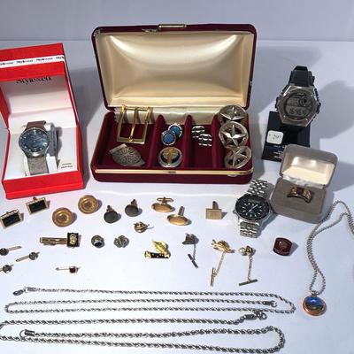 Like New Men’s Watches, Cufflinks, Tie Pins, Necklaces And More!