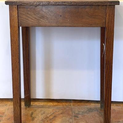 Old Wooden School Desk 