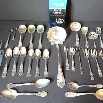Sterling Silver - Variety of patterns - Francis, Repousse, Bridal Rose + more 