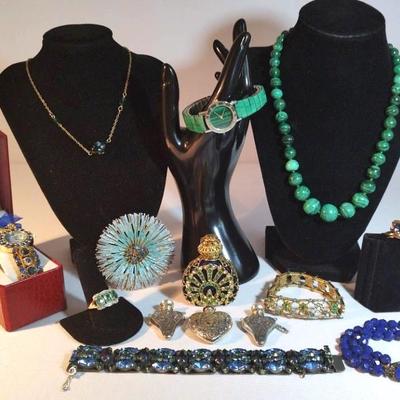 Blues And Greens Costume Jewelry Dreams