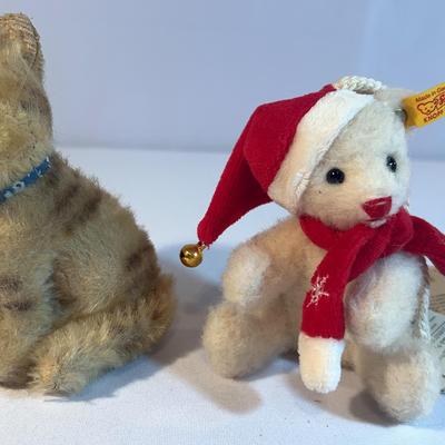 Steiff “Susi” Cat And White Bear Ornament 