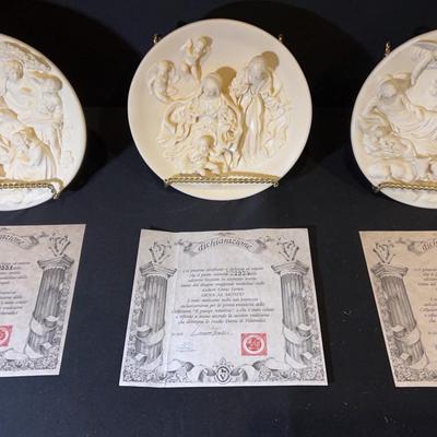 The Nativity by Alberto Santangela (2) And Joy to the World Collectible Plates