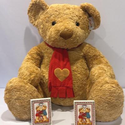 Animal Junction by Russ – large brown bear & Enesco Lucy & Me Ceramic Stand-Up Tile