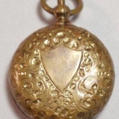 19th Century Brass Sovereign Holder With 1896 Indian Head Penny (Poor condition)