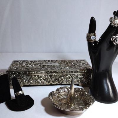 Sterling Rings On Her Fingers