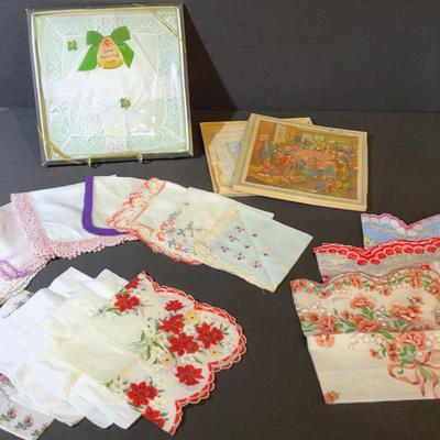 Vintage Handkerchief Collection Plus 2 Table Runners