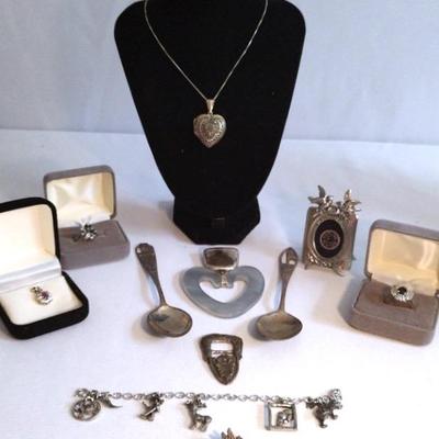 Sterling Jewelry, Spoons, And Other Items