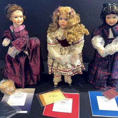 The Ashton Drake Galleries Dolls Marmee, Amy, Jo