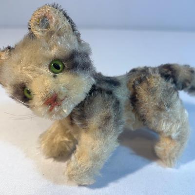Steiff Jointed Tabby Cat  Lot1