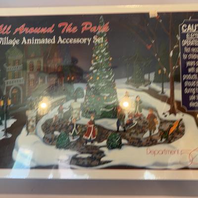 Department 56-& All Around The Park Village Animated Accessory Set
