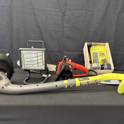 Ryobi cordless with other Assorted lot of Power Tools 