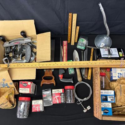 Nails, screws, and misc tools 