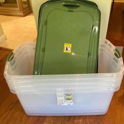Sterilite 120 Quart Bins Lot Of 4