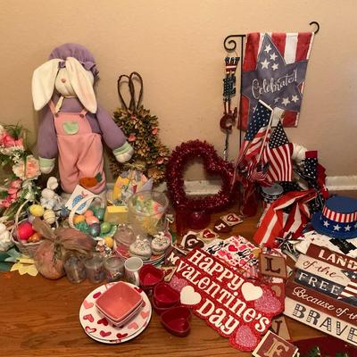 Valentines Day, Easter And Patriotic Decor