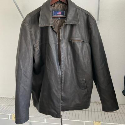 Men’s Leather Polo Jacket