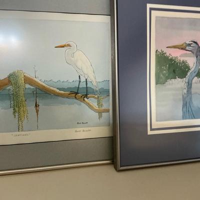 Snowy Egrets By Bill Scott And Renc 