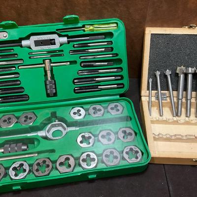 Tungsten Steel Tap & Die Set And Forster Bit Set