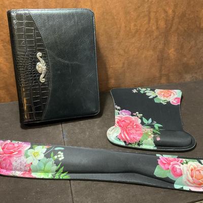 Brighton Black Leather Planner Organizer &  Desk Friends