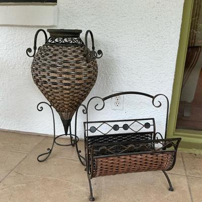 Wicker Patio Decor