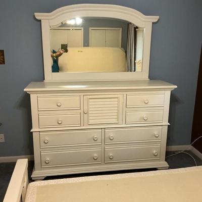 White Coastal High Dresser