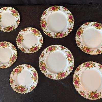 Old Country Rose Plates