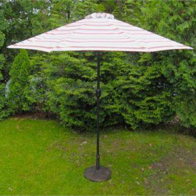 Striped Patio Umbrella & Base .jpg