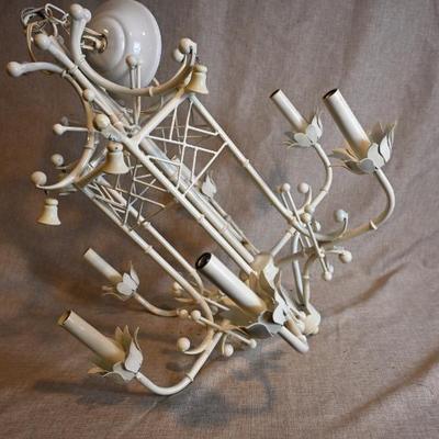 faux bamboo light fixture chandilier