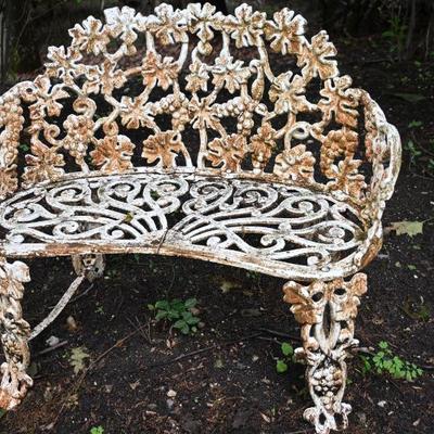 wrought iron bench
