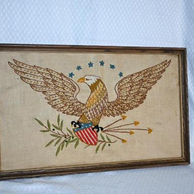Needlepoint eagle