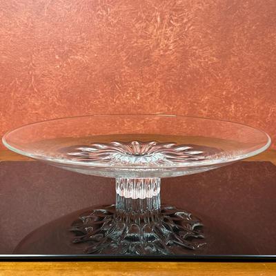 Steuben Crystal "Sunflower" Centerpiece | Vintage (mid 20th c.) Steuben clear crystal "sunflower" centerpiece...