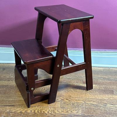 Modern Wooden Step Stool | Modern wooden folding step stool/ladder.
