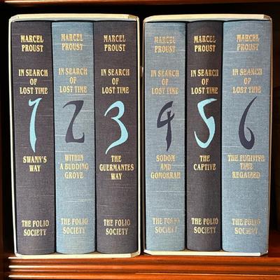 (6pc) Books (European Classics) - Marcel Proust Collection | The Folio Society edition of Marcel Proust's "In Search of Lost...
