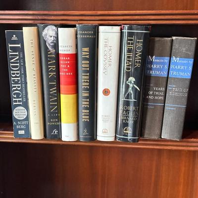 (9pc) Books (Biographies & Memoirs) - Harry S. Truman & Others | Set of 9 books including: "Lindbergh" by A.Scott Berg...
