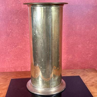 Brass Umbrella/Cane Holder | Large brass umbrella/cane holder. - h. 22 x w. 11 in
