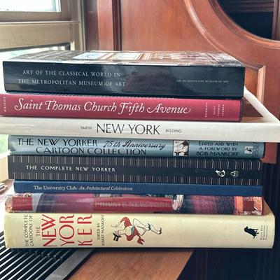 (8pc) Books (New York City Culture) - "The New Yorker" & Others | Set of 8 books including: "Art of the Classical...