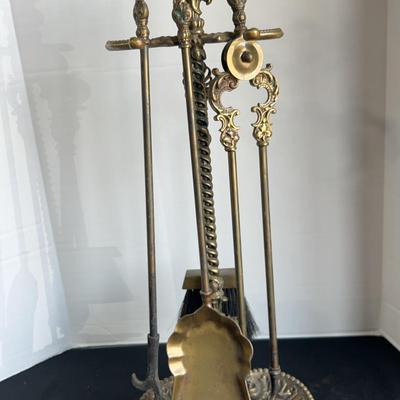 Antique Fireplace Tool Set