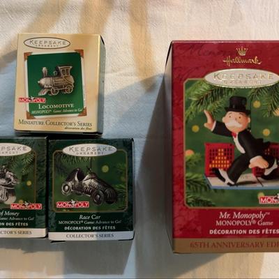 Hallmark Monopoly Ornaments 