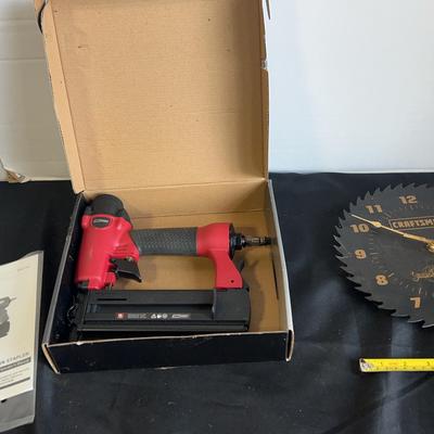 Craftsman Clock And TOOLSHOP NARTOW CRWN STAPLER