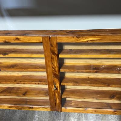 Wall Cabinet - Wood And Glass