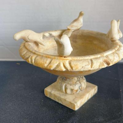 Alabaster Marble Bird bath
