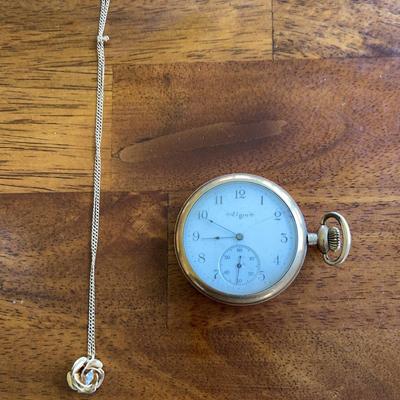 Rose Necklace And pocket Watch