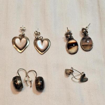Sterling Earrings Lot...