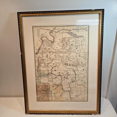 Rangeley Area Framed Railroad Map...