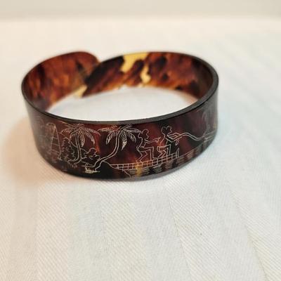 Antique Bakelite Tiki Bracelet...