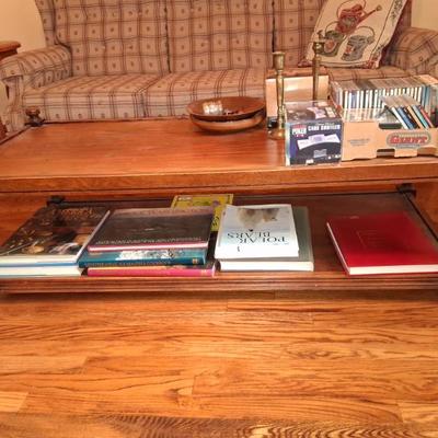 wooden coffee table