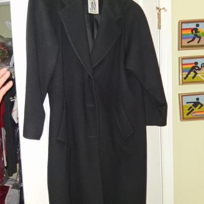 handsome black wool mens overcoat