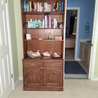 walnut book case 